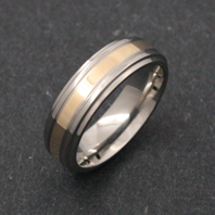 Titanium Ring - Gold Apophis